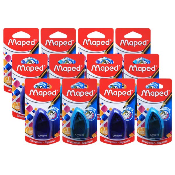 Tonic 1 Hole Sharpener, PK12, Maped, Mfr#: 068249